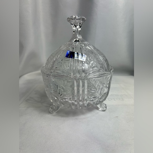 Stylesetter Margaret 24% Lead Crystal Candy Box Germany w/ Box 6.75” - Picture 5 of 10